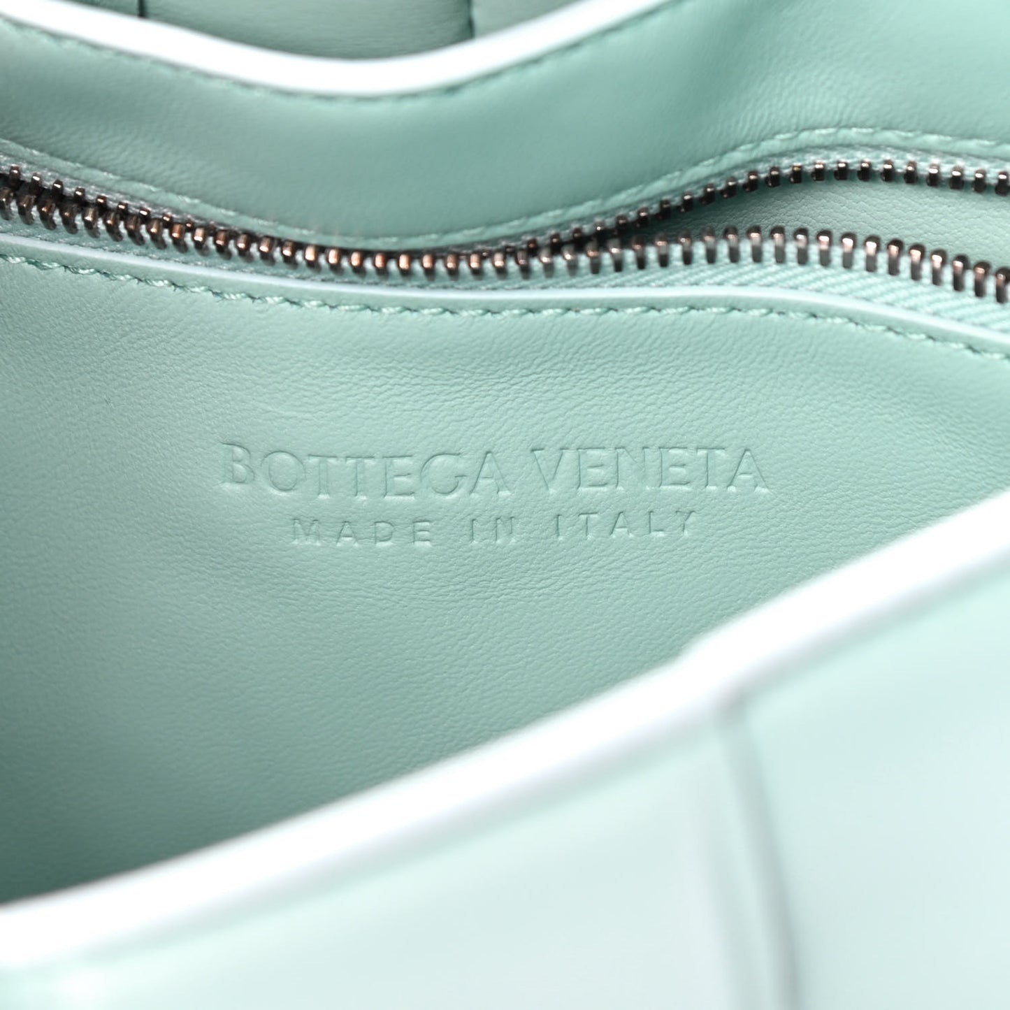 Nappa Maxi Intreccio Padded Cassette Crossbody Bag Spearmint