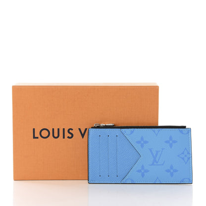 Louis Vuitton Taigarama Coin Card Holder Blue Lagoon 7 of 7