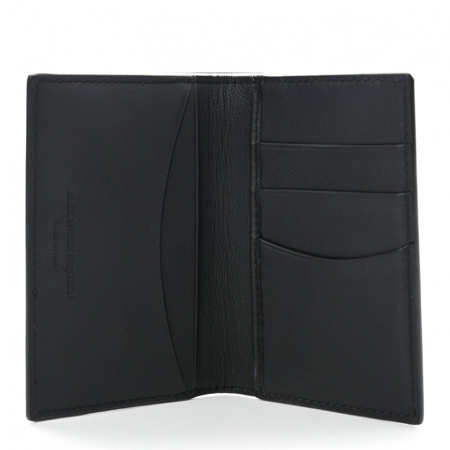 Patent Skull Bi-Fold Card Holder Black