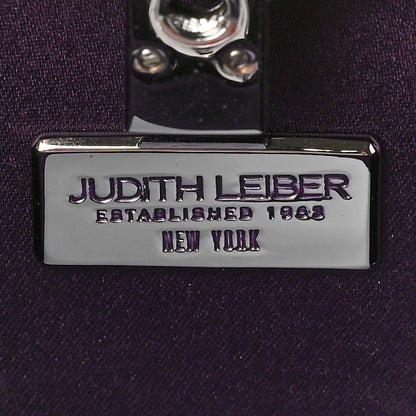 Judith Leiber Mirrored Box Clutch Black Silver 6 of 9