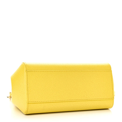 Dolce & Gabbana Dauphine Small Miss Sicily Satchel Yellow 4 of 9