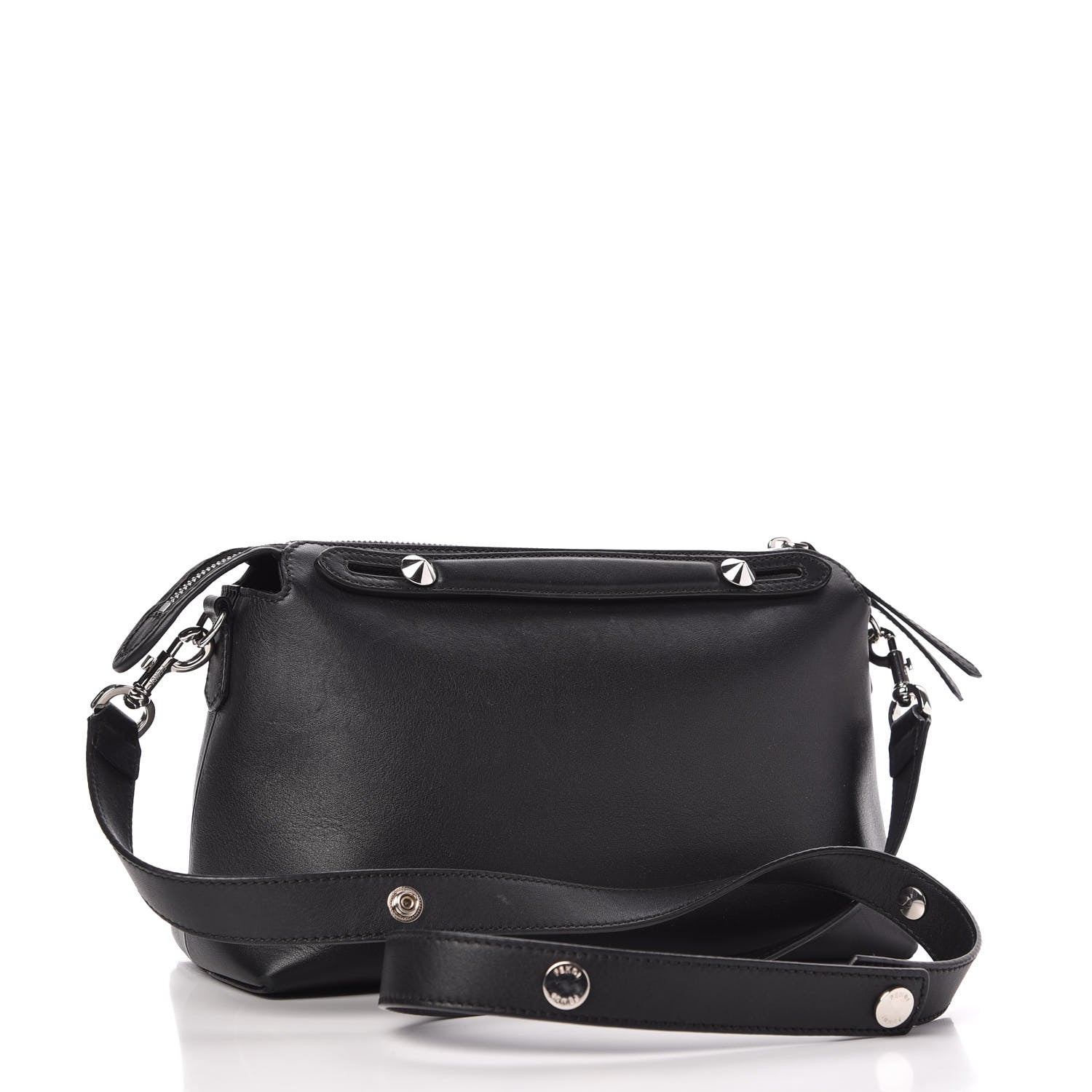 Fendi Vitello Dolce Medium By The Way Boston Bag Black 3 of 11