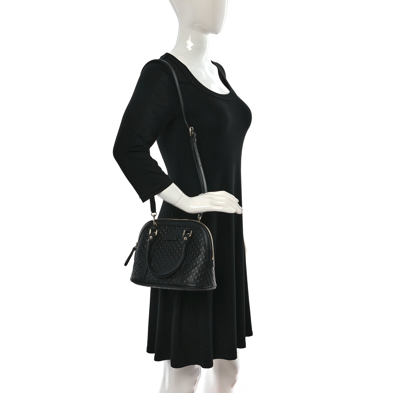 Gucci Microguccissima Mini Dome Bag Black 2 of 9