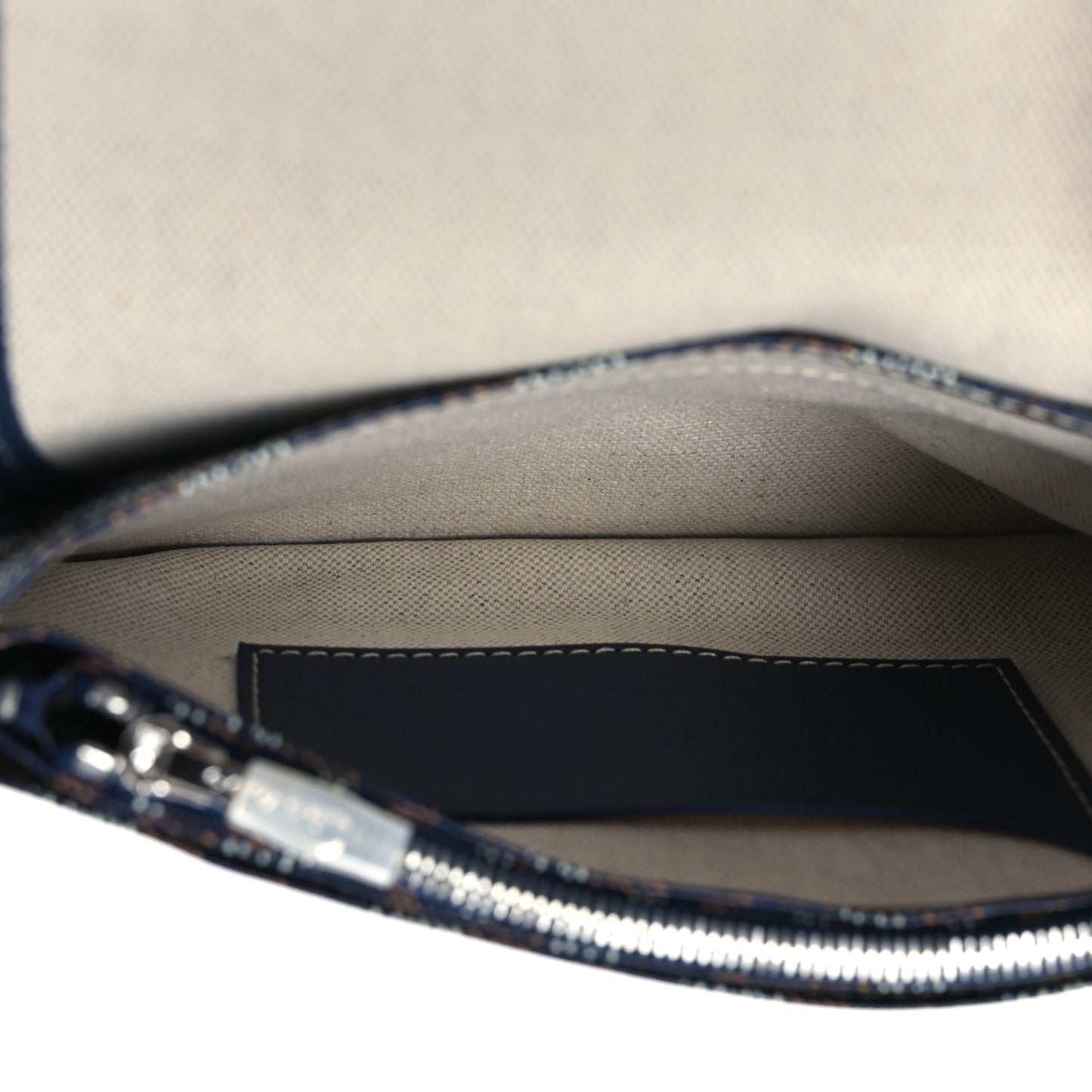 Goyardine Plumet Wallet Clutch Navy