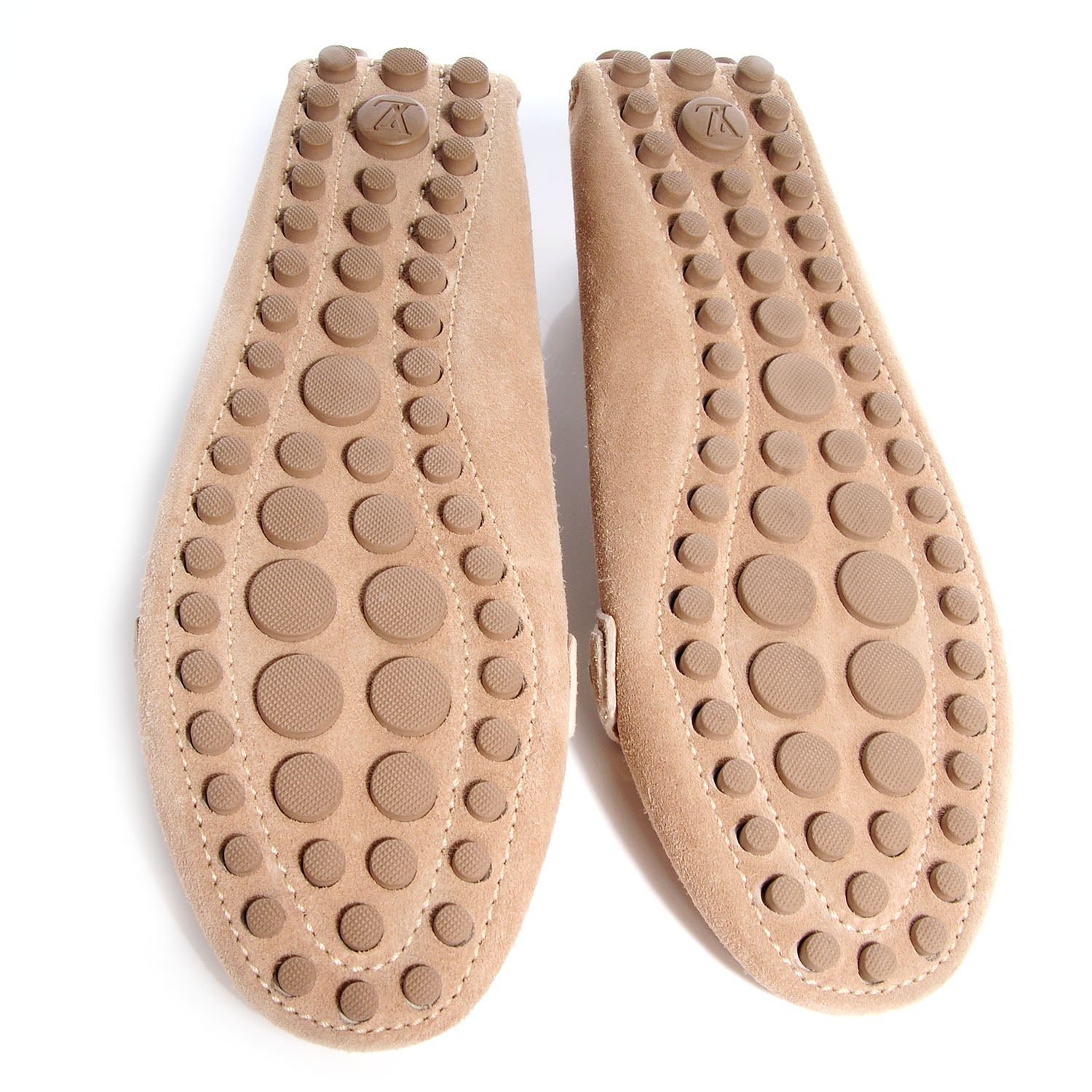 Louis Vuitton Suede Loafers 37 Beige 3 of 5