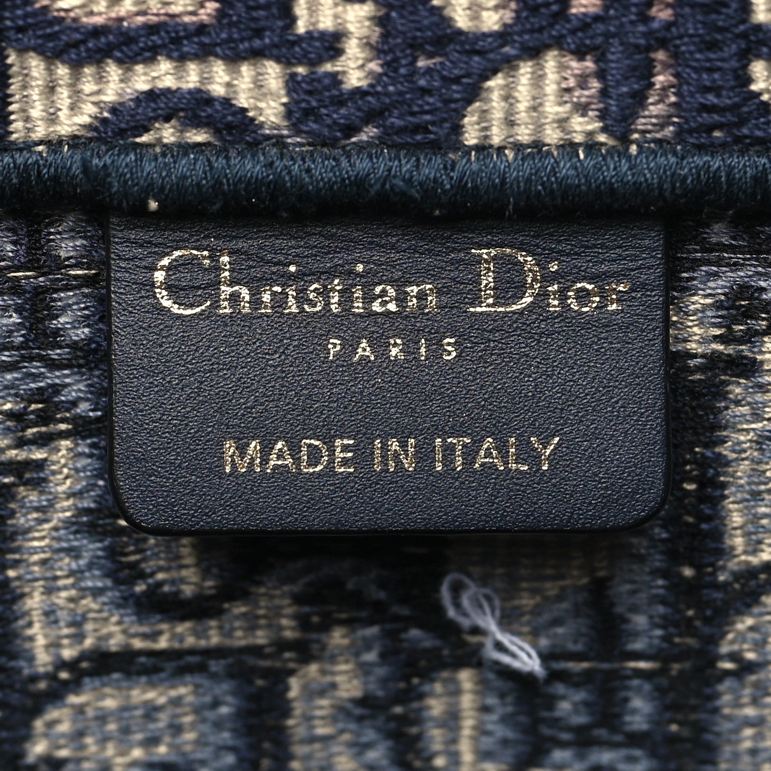 Christian Dior Oblique Medium Book Tote Blue Multicolor 6 of 12