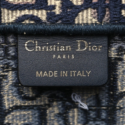 Christian Dior Oblique Medium Book Tote Blue Multicolor 6 of 12