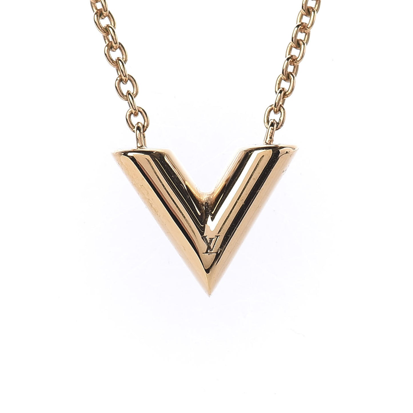 Essential V Necklace Gold