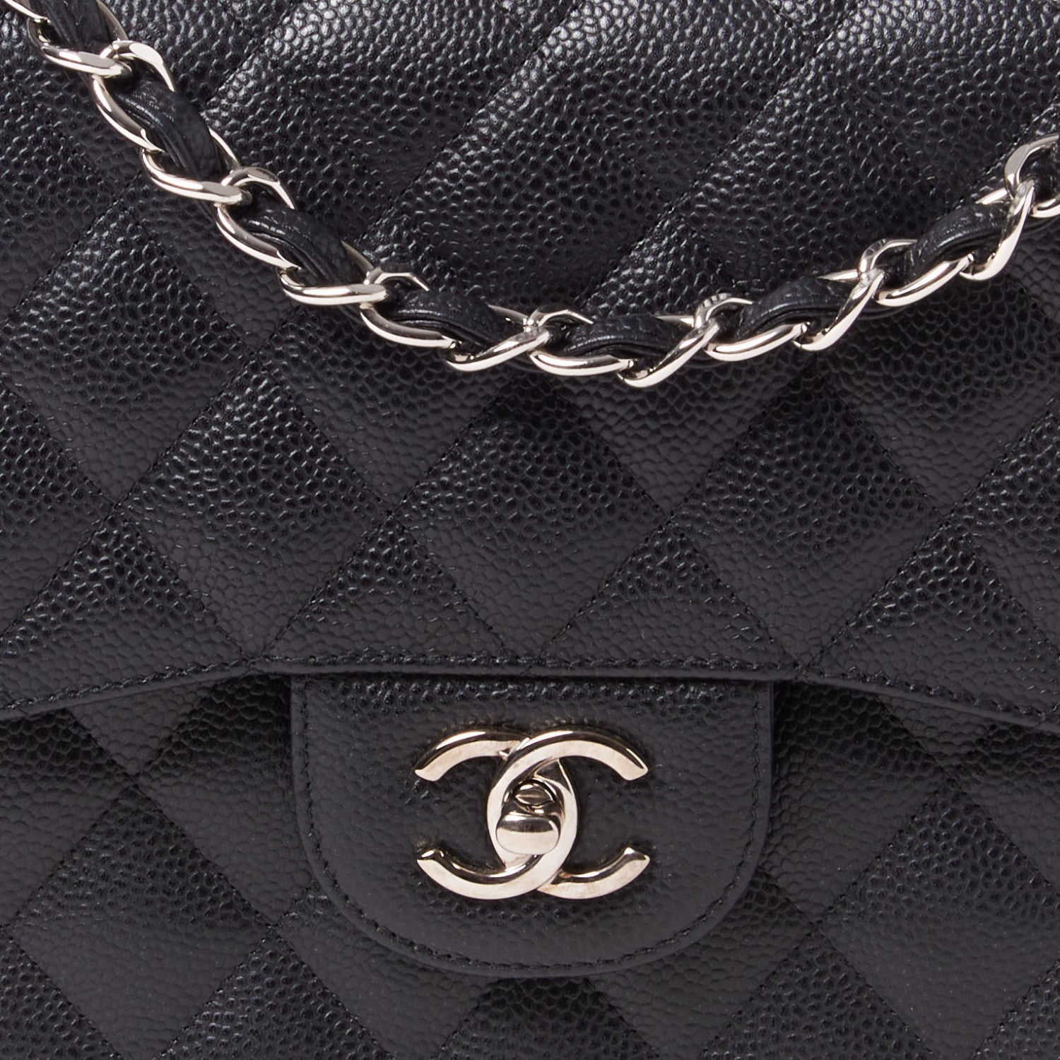 Chanel Caviar Quilted Jumbo Double Flap Black 8 of 8