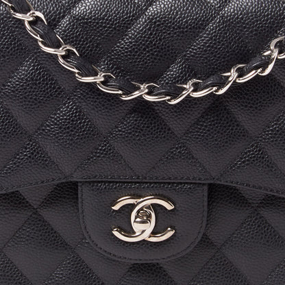 Chanel Caviar Quilted Jumbo Double Flap Black 8 of 8