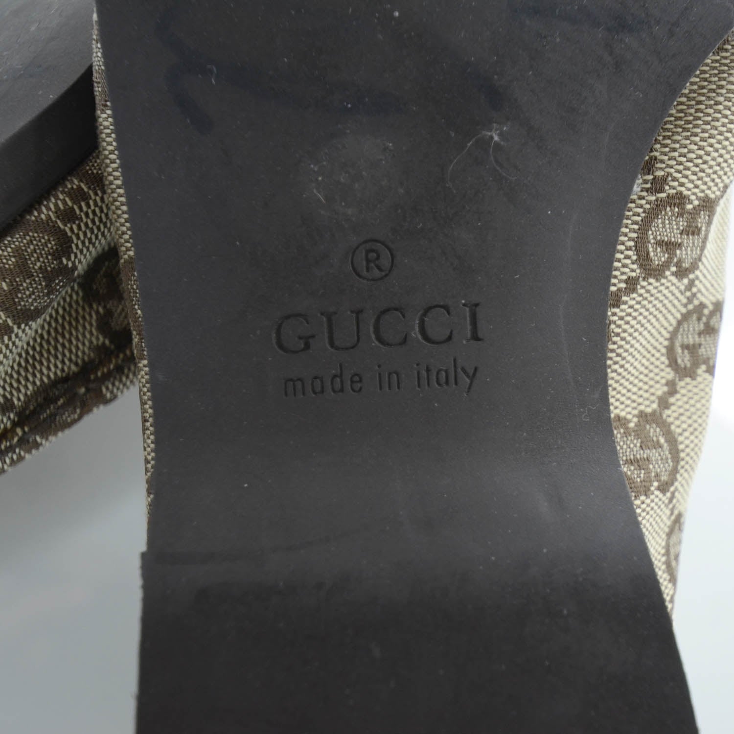 Gucci Monogram Loafers 8.5 Ebony 5 of 8