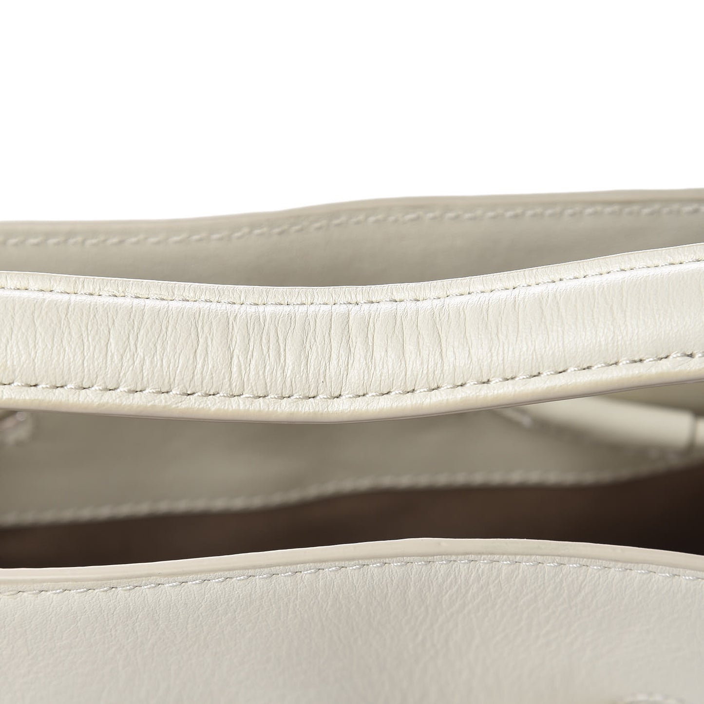 3.1 Smooth Calfskin Small Soleil Bucket Bag Off White