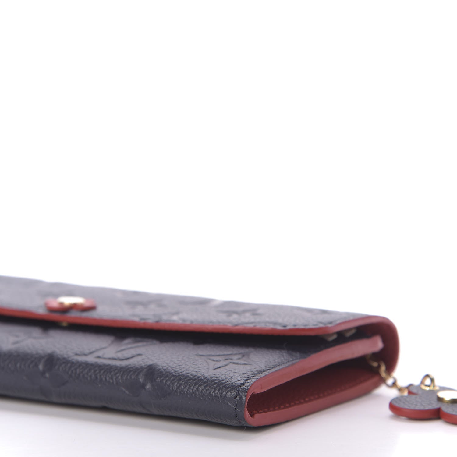 Louis Vuitton Empreinte Bloom Flower Emilie Wallet Marine Rouge 7 of 9