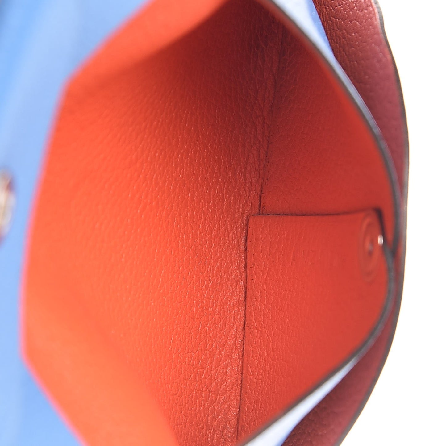 Evercolor Verso Bastia Coin Purse Bleu Paradis Orange Poppy