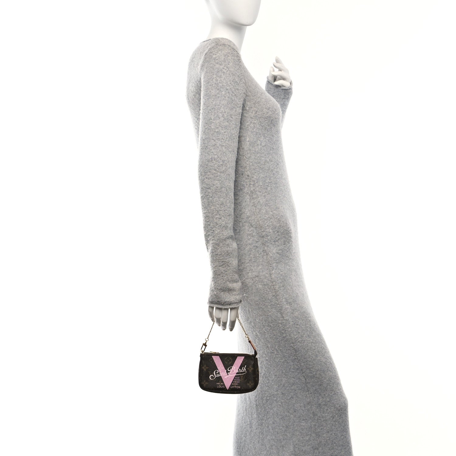 Louis Vuitton Monogram V Porto Cervo Mini Pochette Accessories Rose Ballerine 2 of 11