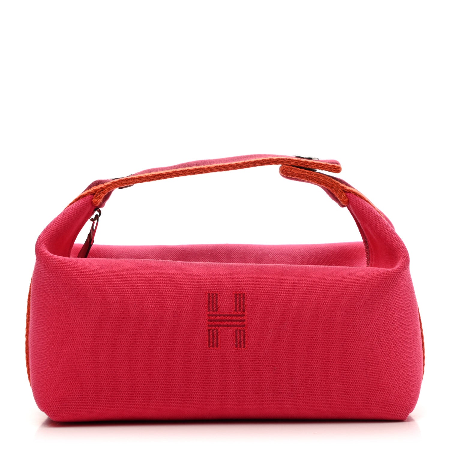 Hermes Canvas Small Bride-A-Brac Pouch Hibiscus 1 of 7