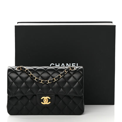Chanel Lambskin Quilted Small Double Flap Black 14 of 14