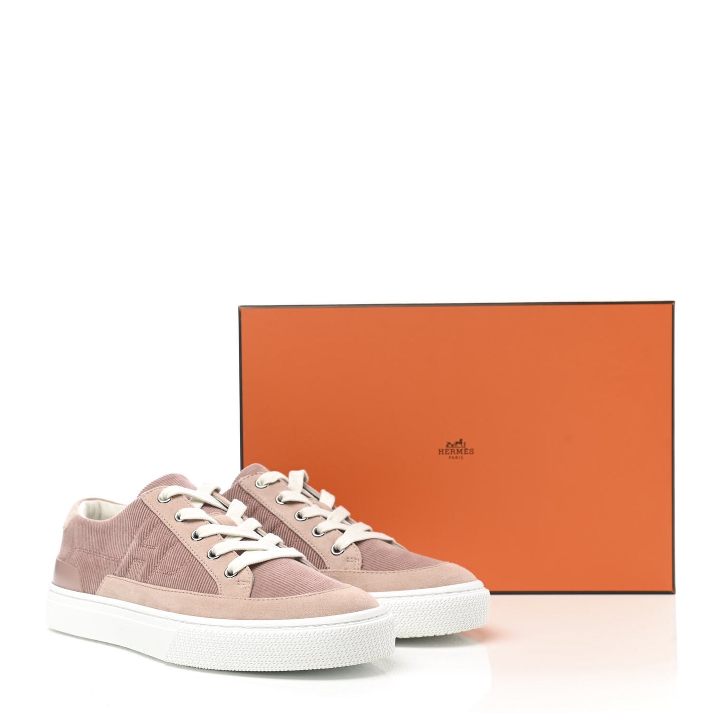 Chevre Velours Deep Sneakers 39 Rose Opaline