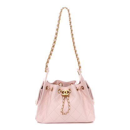Chanel Caviar Quilted Mini Chanel 25 Handbag Light Pink 1 of 11