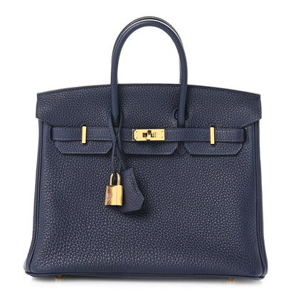 Hermes Togo Birkin 25 Bleu Nuit 1 of 11