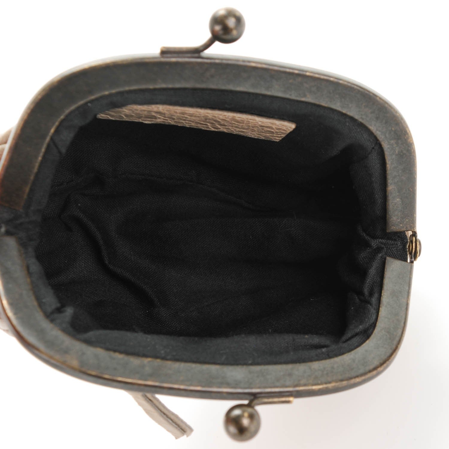 Balenciaga Agneau Classic Hardware Click Coin Purse Gris Poivre 5 of 7