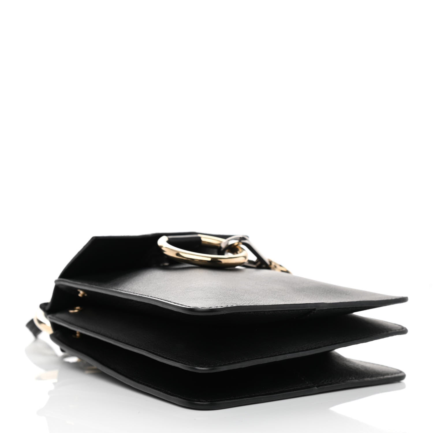 Chloe Suede Calfskin Mini Faye Bracelet Bag Black 4 of 9