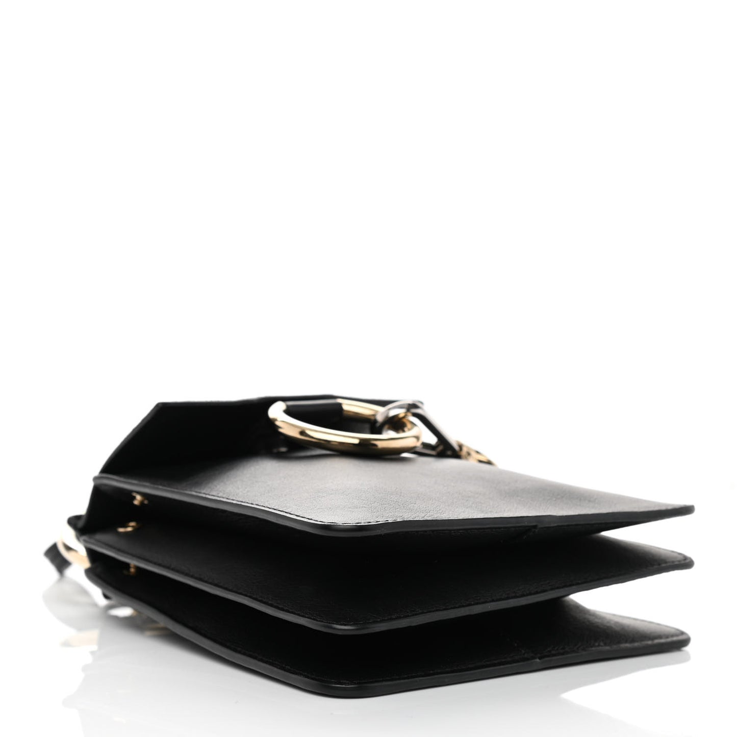 Suede Calfskin Mini Faye Bracelet Bag Black