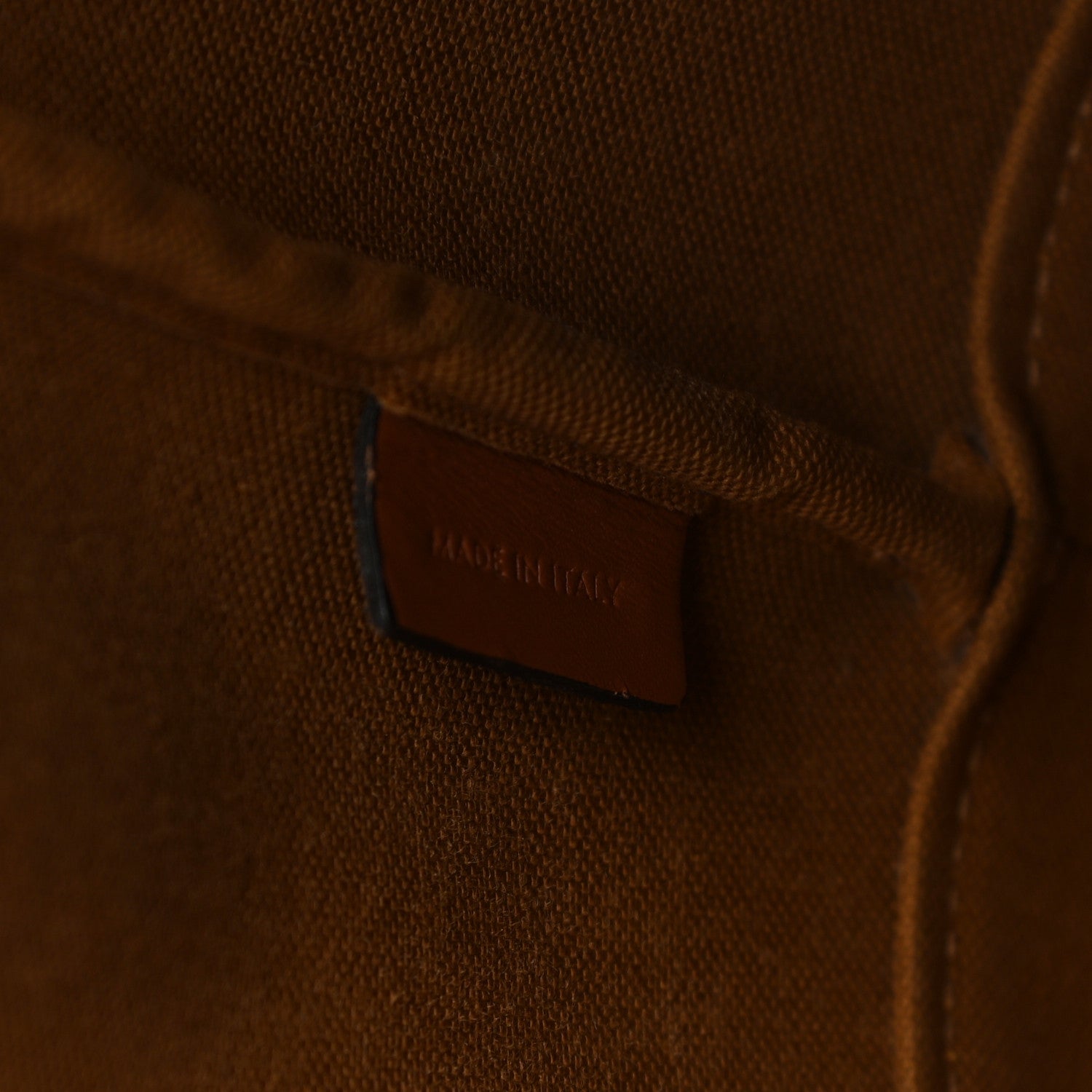 Celine Triomphe Canvas Calfskin Small Bucket Bag Tan 6 of 10