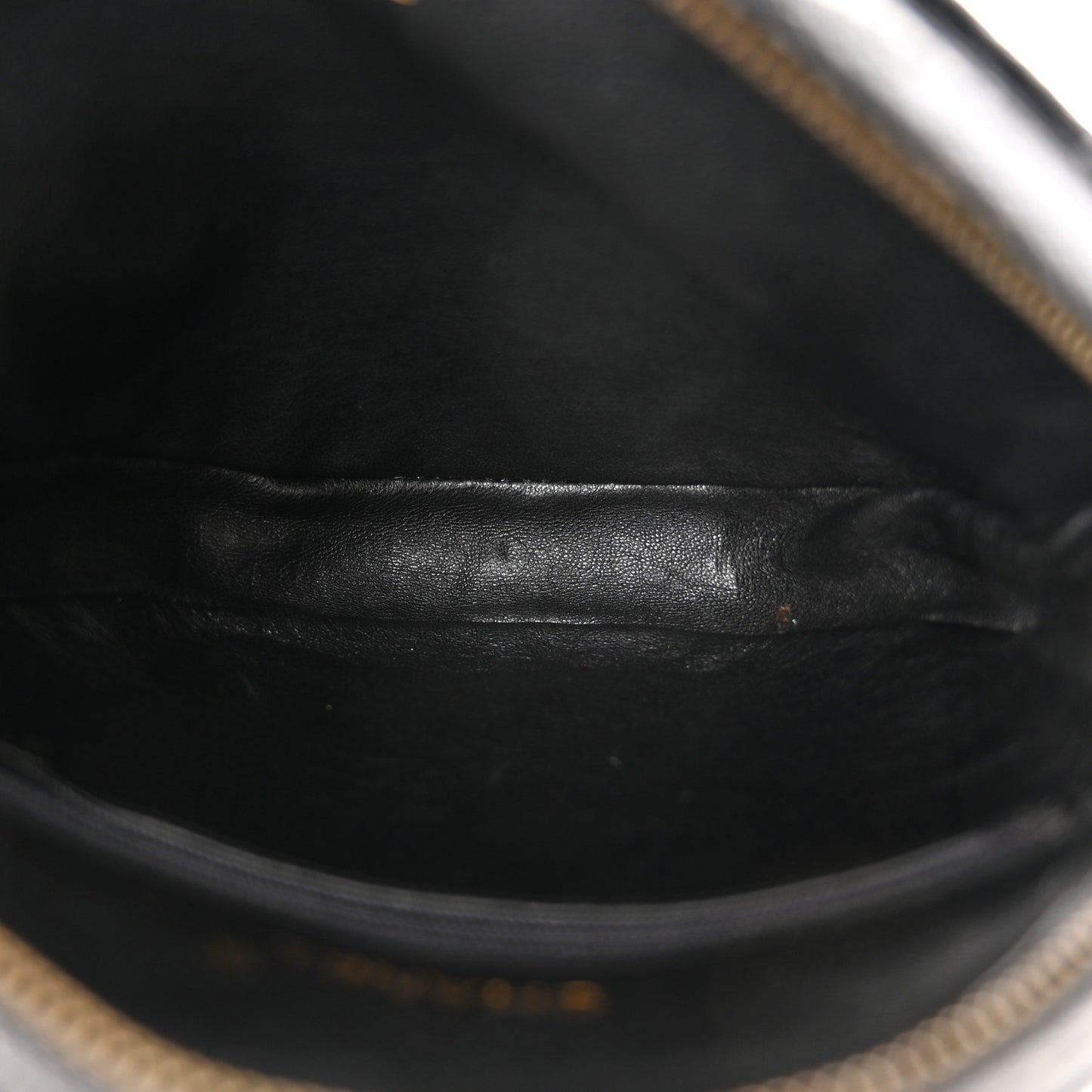Lizard Quilted Round Tassel Crossbody Bag Black