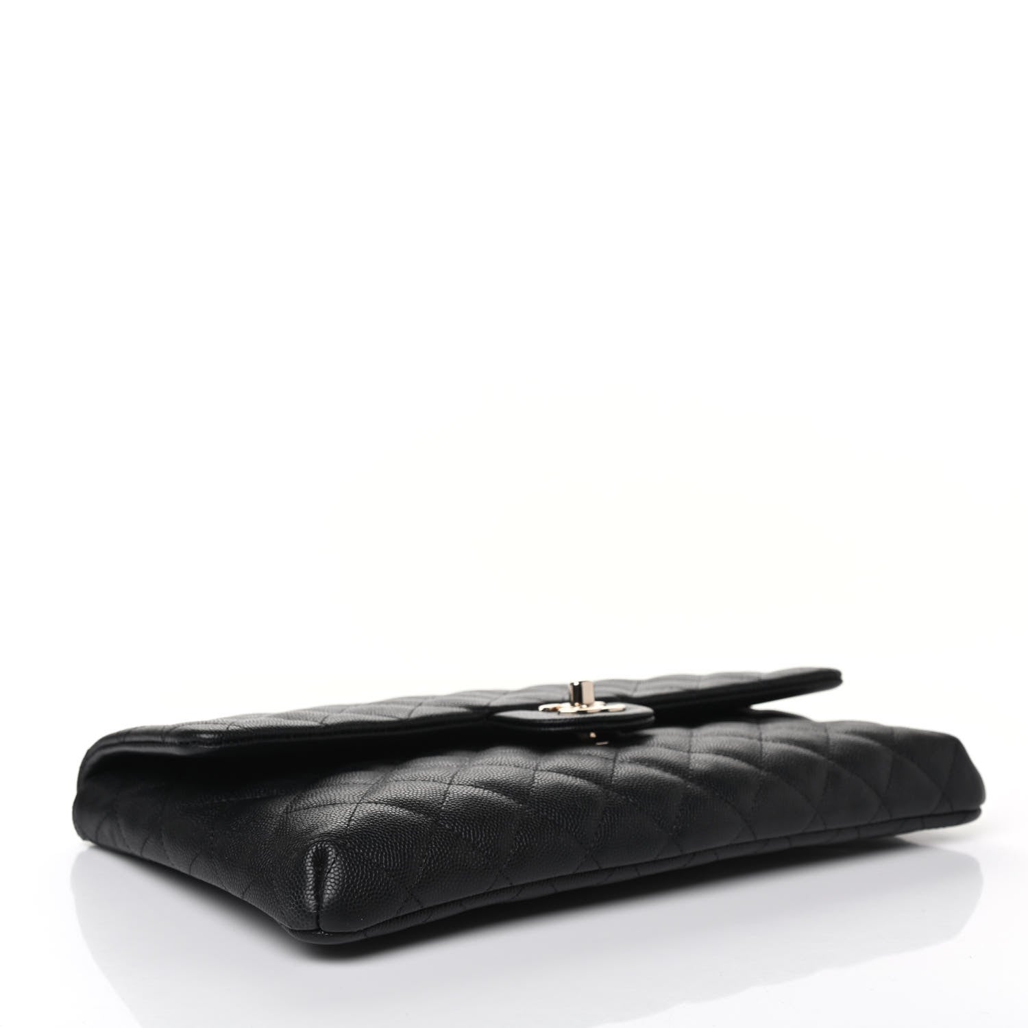 Chanel Caviar Quilted Flap Clutch Black 3 of 4
