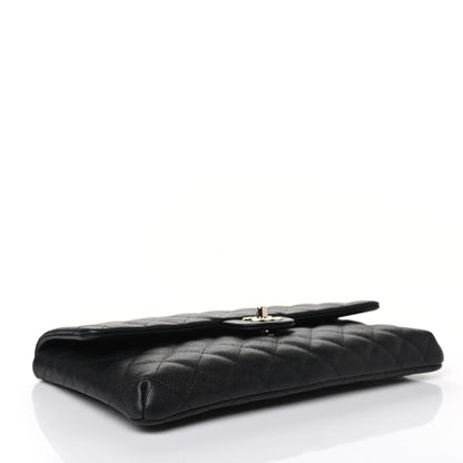 Chanel Caviar Quilted Flap Clutch Black 3 of 4