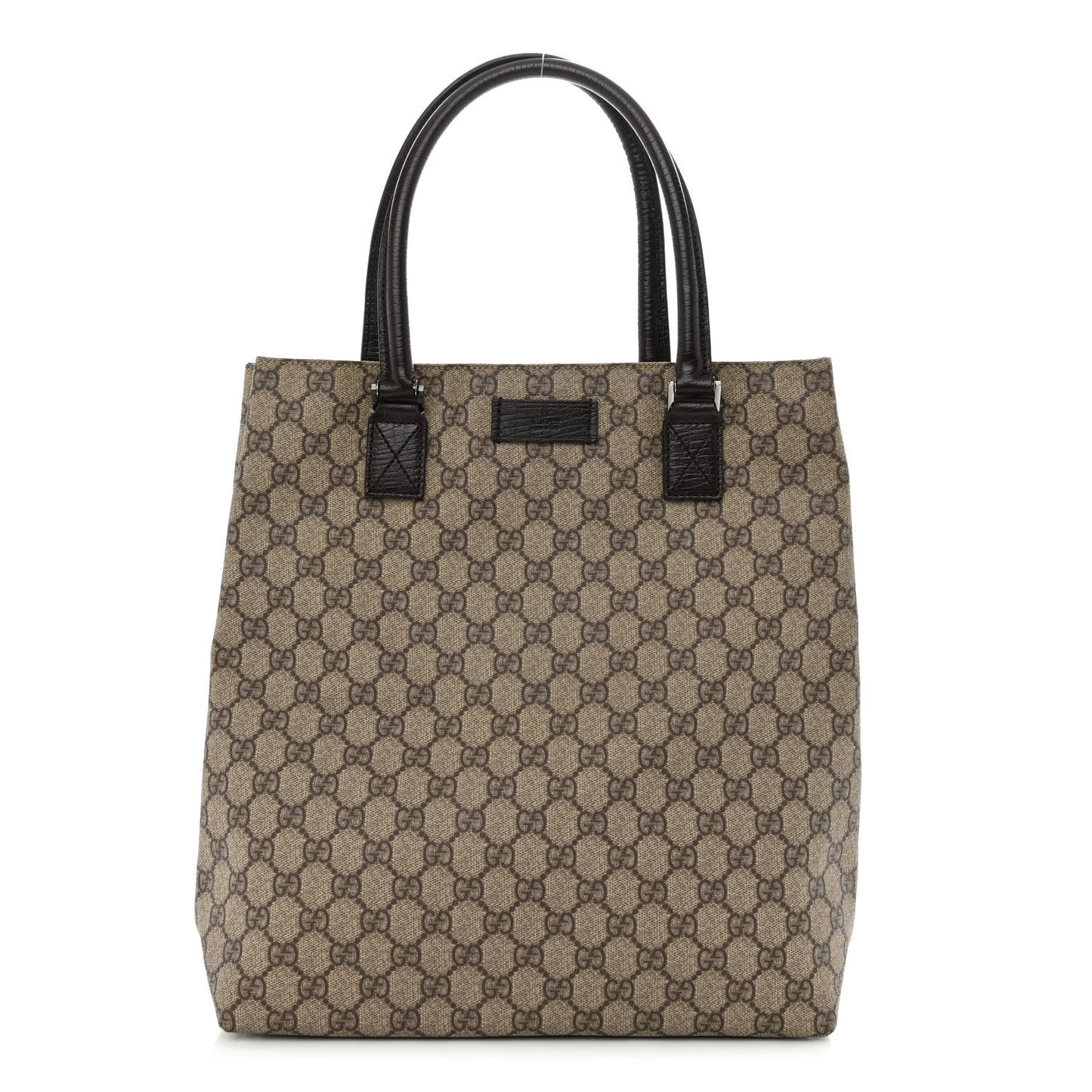 GG Plus Monogram Small Vertical Tote Dark Brown