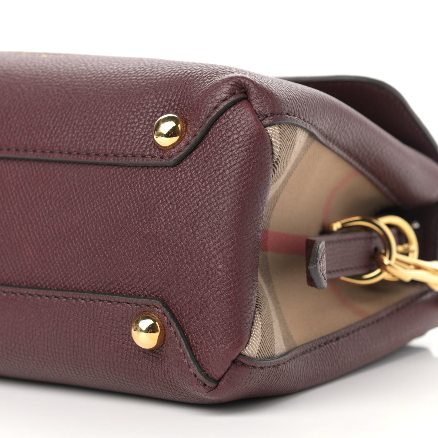 Derby Calfskin House Check Small Camberley Mahogany Red