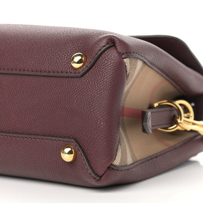 Burberry Derby Calfskin House Check Small Camberley Mahogany Red 6 of 11