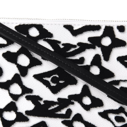 Louis Vuitton X UF Tufted Monogram Pochette Accessories White Black 10 of 11