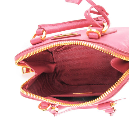 Prada Saffiano Lux Mini Promenade Tote Peonia 5 of 7