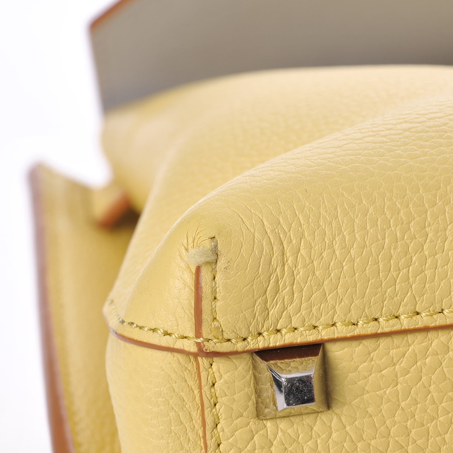 MCM Pebbled Calfskin Medium Milla Backpack Custard Yellow 20 of 22