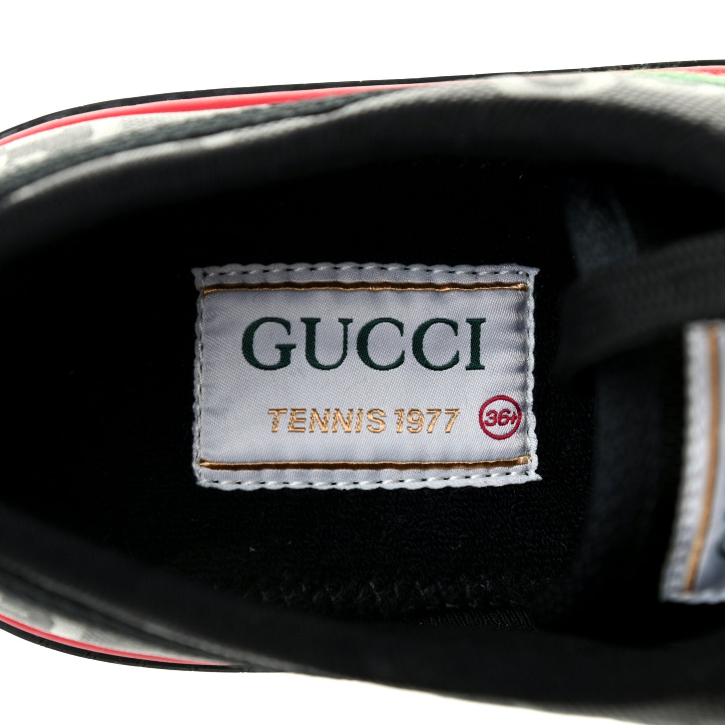 Econyl Nylon Web Monogram Off The Grid Womens 1977 Tennis Sneakers 36.5 Black