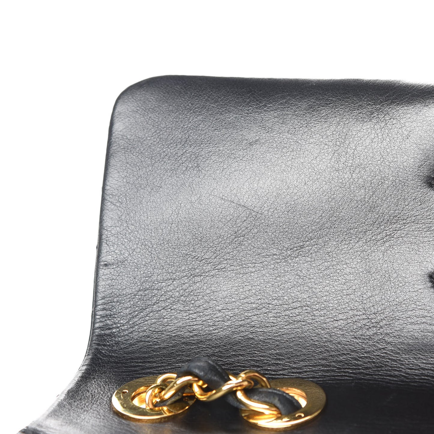 Lambskin Quilted XL Jumbo Single Flap Black