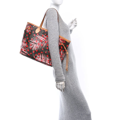 Louis Vuitton Monogram Jungle Dots Neo Neverfull MM Sugar Pink Poppy 2 of 13