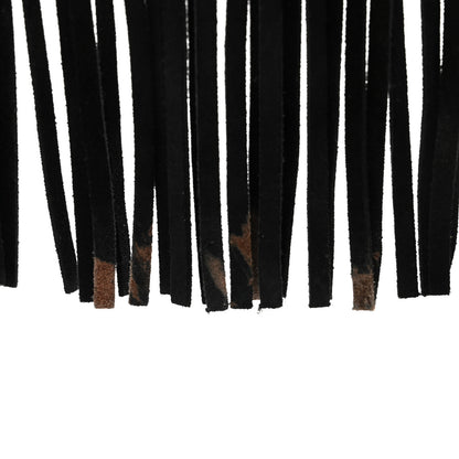 Saint Laurent SAINT LAURENT Suede Calfskin Small Fringe Crossbody Bag Black 13 of 15