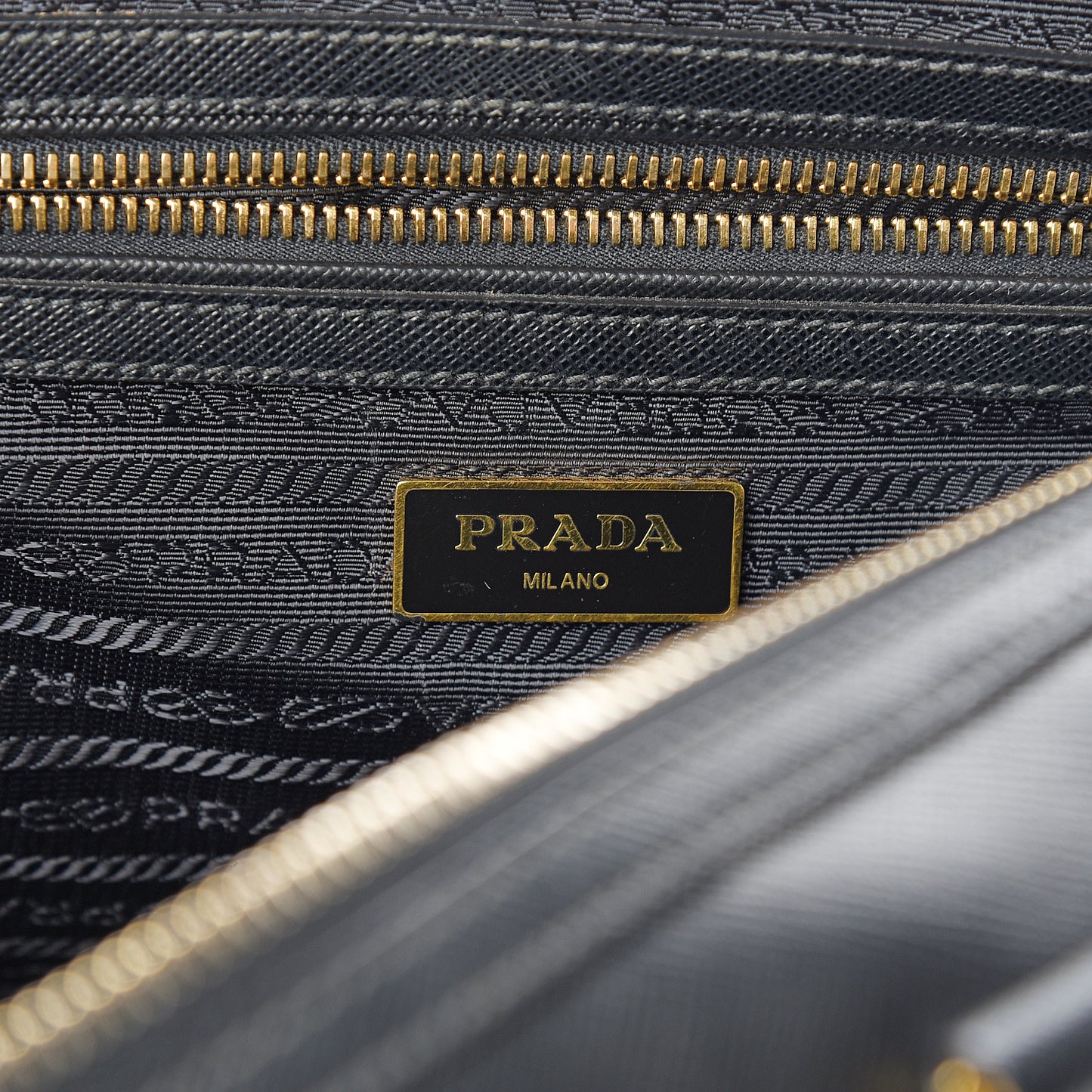 Saffiano Lux Bowler Black