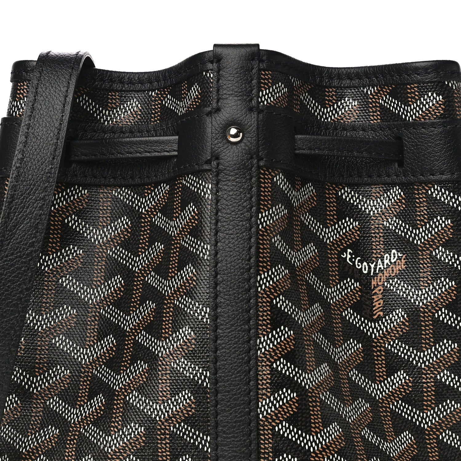 Goyard Goyardine Petit Flot Bucket Bag PM Black 6 of 11