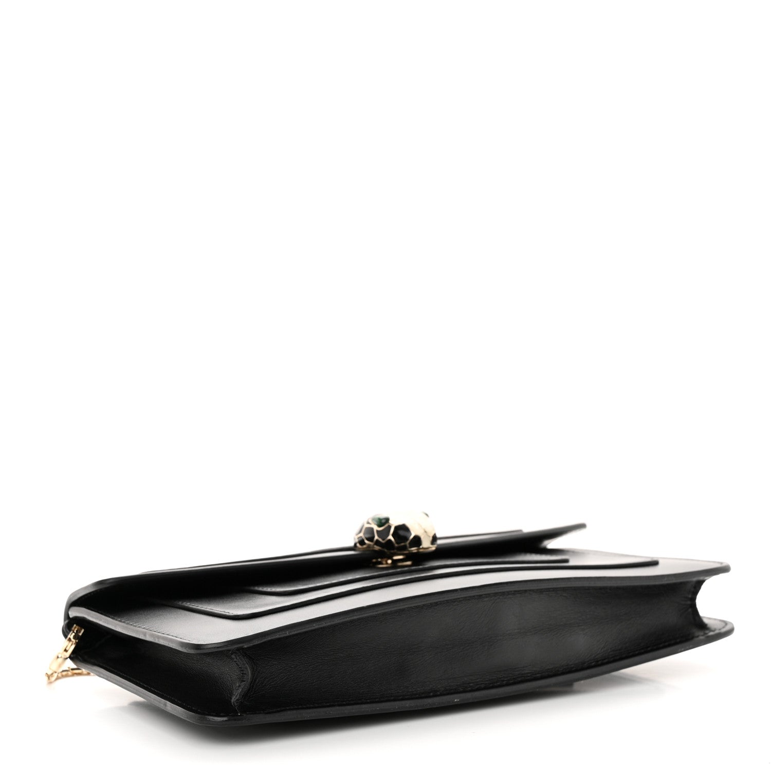 Bulgari Calfskin Serpenti Forever Shoulder Bag Black 5 of 13