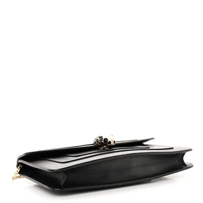 Bulgari Calfskin Serpenti Forever Shoulder Bag Black 5 of 13