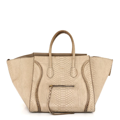 Celine Snakeskin Medium Phantom Luggage Grey 1 of 15