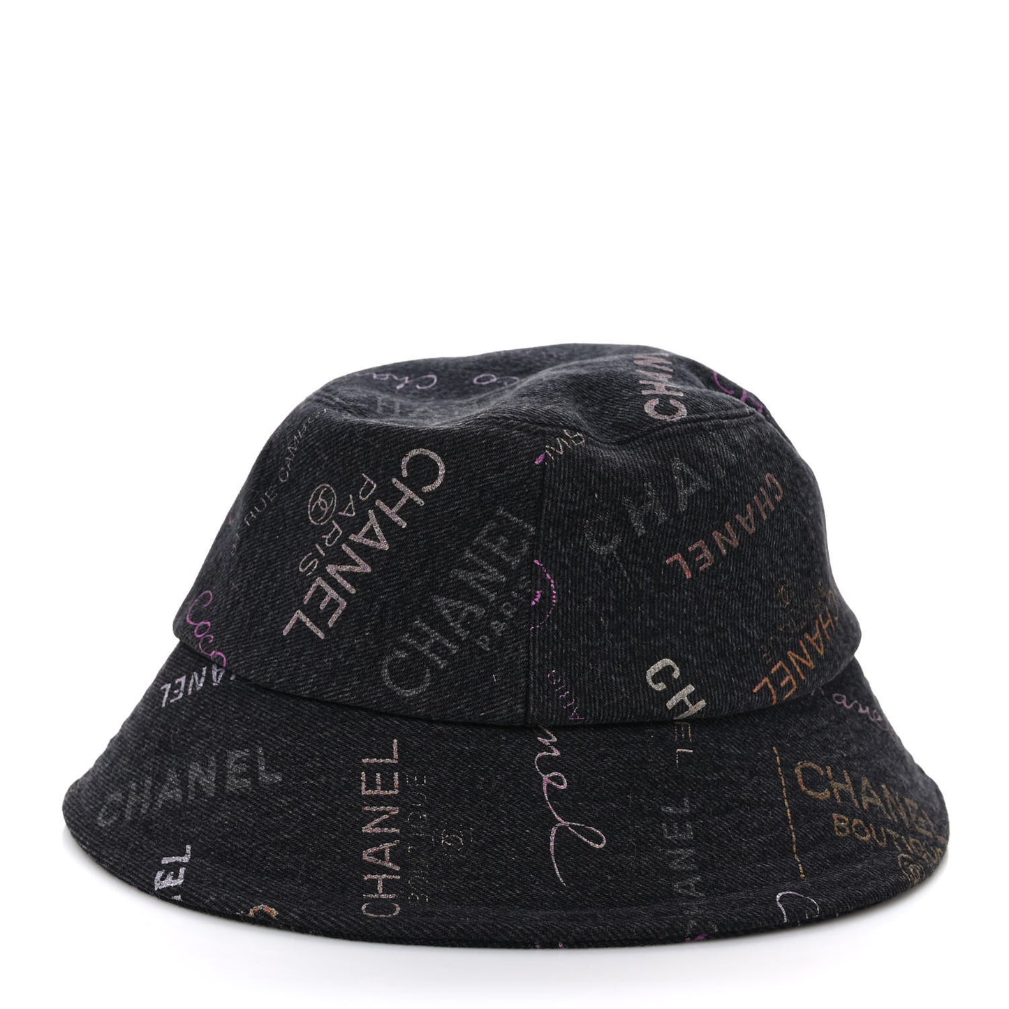 Denim Mood Cloche Bucket Hat M Black