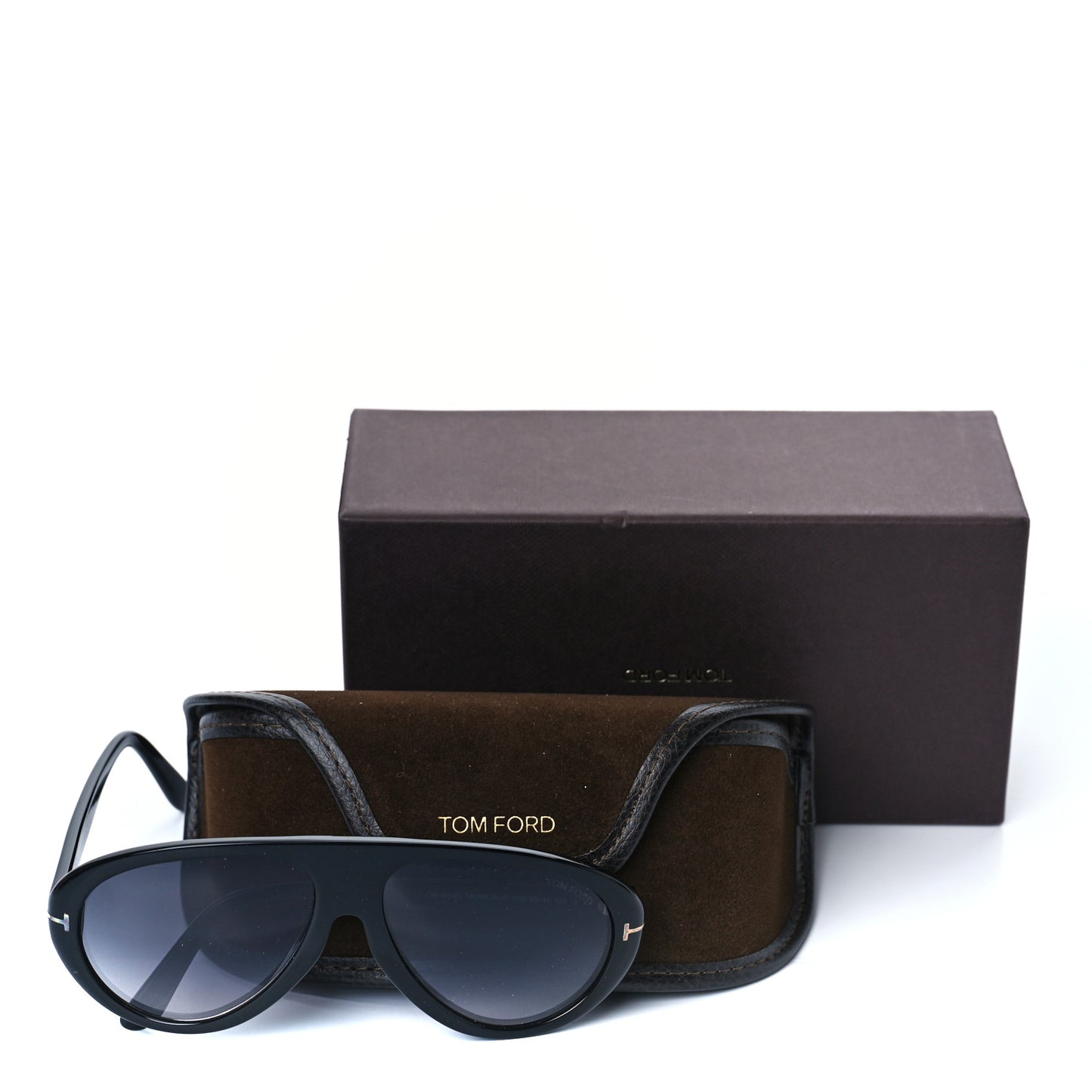 Acetate Pilot Sunglasses TF988 Black