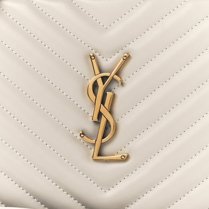 Saint Laurent Calfskin Matelasse Monogram Lou Camera Bag Crema Soft 8 of 12