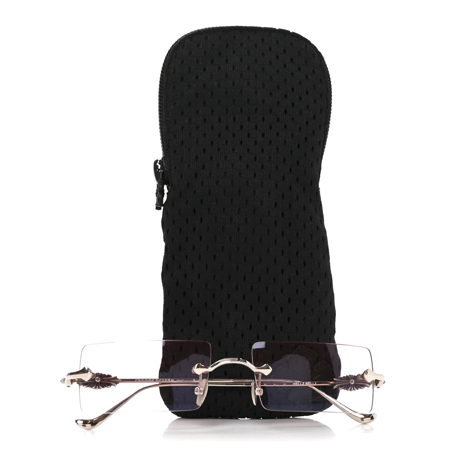 Chrome Hearts Metal Hellz Bellz Rimless Sunglasses Silver Pink 6 of 6